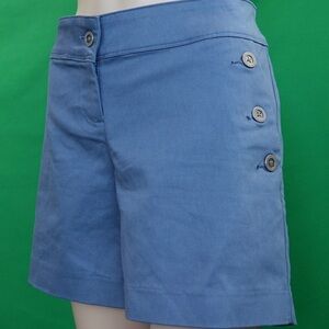 NWOT ISAAC MIZRAHI vintage indigo blue button detail